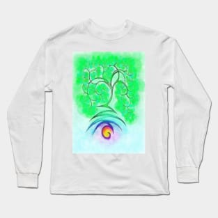 Lightning Tree Poster Long Sleeve T-Shirt